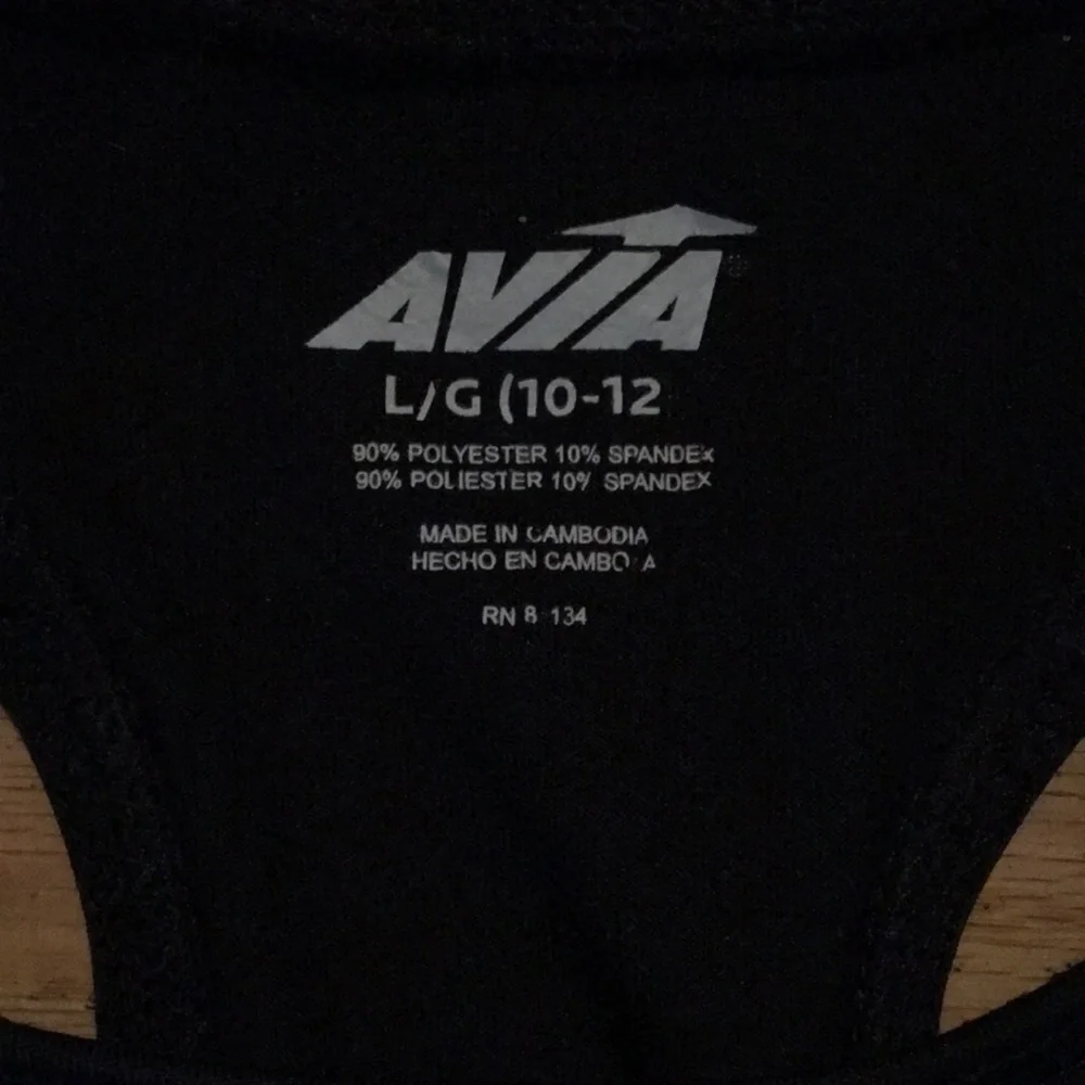 Set of 2 Bras size:10-12 Black Avia and 1 Multi C9
